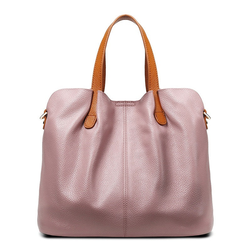 
The Positano — Soft cowhide, built to carry everything.