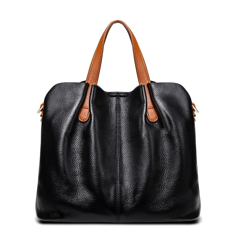 
The Positano — Soft cowhide, built to carry everything.
