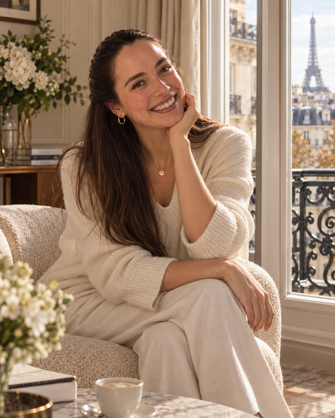 Talia in a Paris apartment, the human face of Talia Guerrero